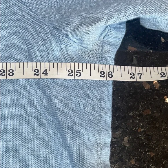 Nautica Linen Blend Light Blue Button-Down Shirt Women’s - Picture 7 of 8